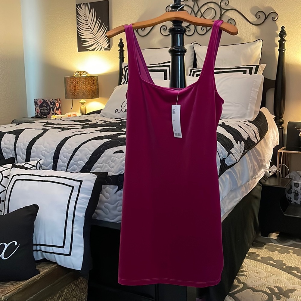 Velvet wine dress